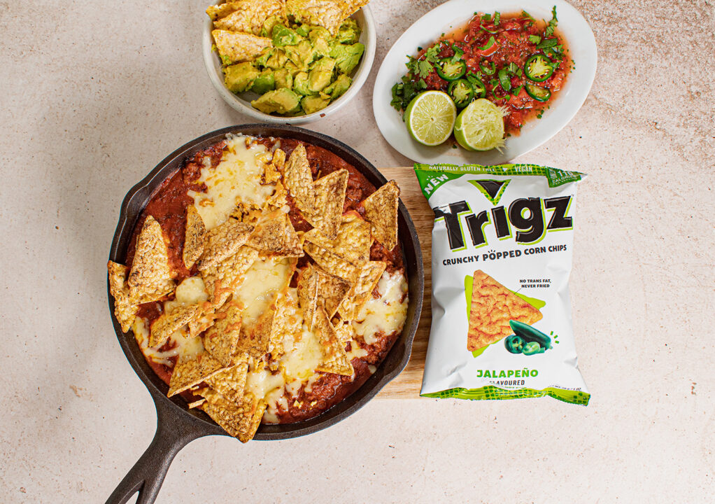 Baked Jalapeño Nachos with Ostrich Mince